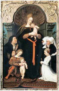 Madonna van de burgemeester Meyer (Darmstädter Madonna) door Bartholomeaus Sarburgh